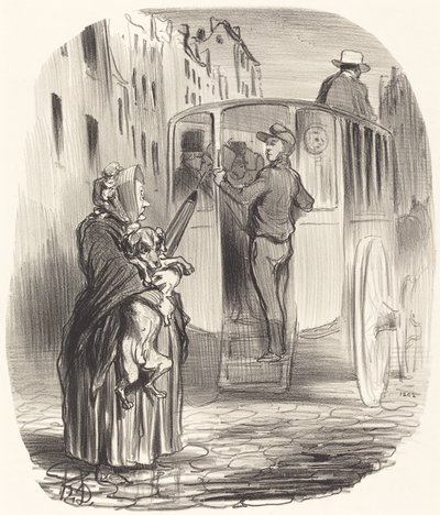 Lo siento, ciudadana... no recibo perros... de Honoré Daumier