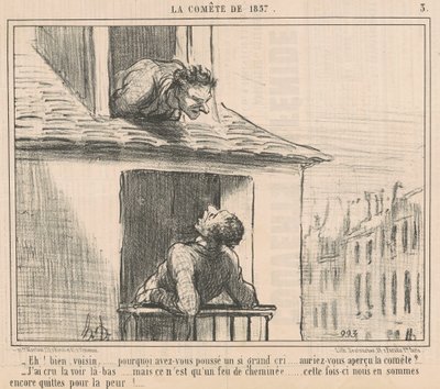 ¡Eh! Bien, vecino... ¿por qué empujaste...? de Honoré Daumier