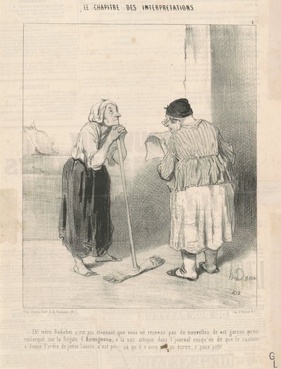¡Eh! Madre Godichet, no es sorprendente... de Honoré Daumier