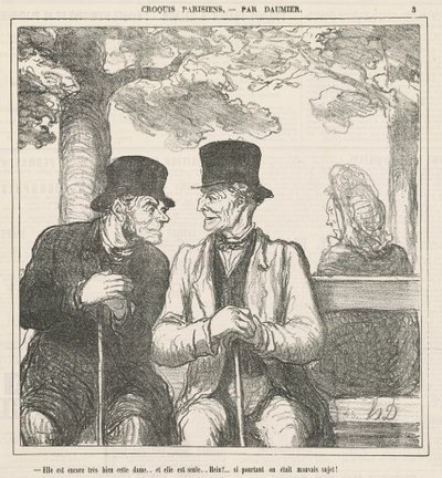 Ella todavía está muy bien, esta dama... de Honoré Daumier