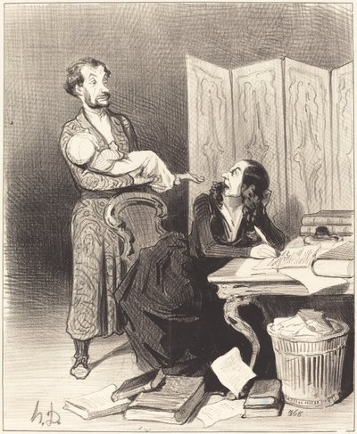 Llévate eso más lejos... imposible trabajar... de Honoré Daumier