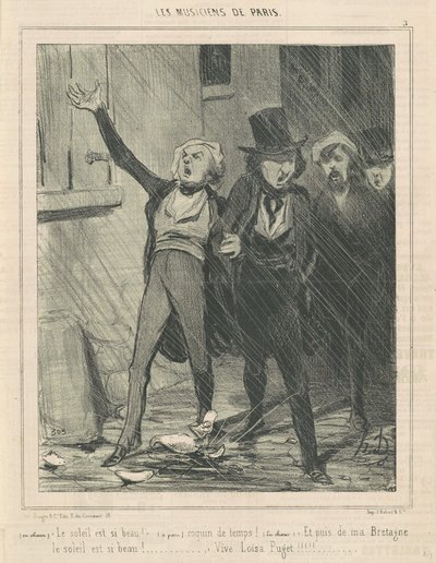 En coro. El sol es tan hermoso ... de Honoré Daumier