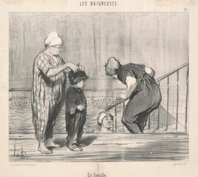En familia de Honoré Daumier