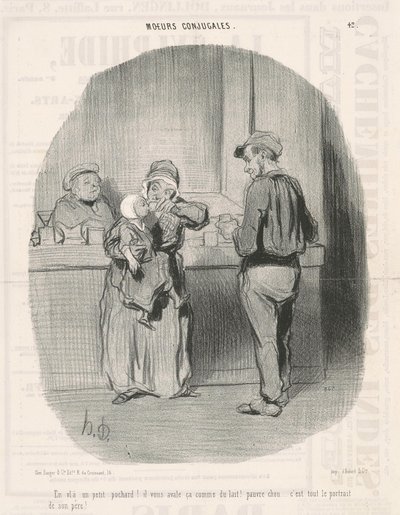 ¡Ahí va un pequeño borracho! de Honoré Daumier