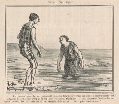 Entra en el mar sin miedo ... de Honoré Daumier