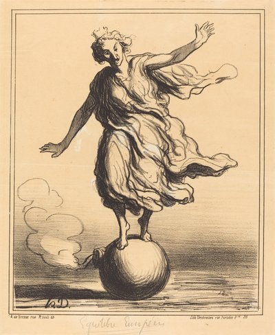 Equilibrio Europeo de Honoré Daumier