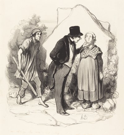 ¿Sería celoso su marido...? de Honoré Daumier