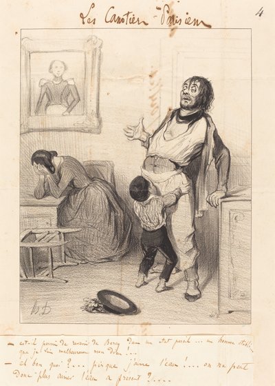 ¿Está permitido volver... en tal estado...? de Honoré Daumier