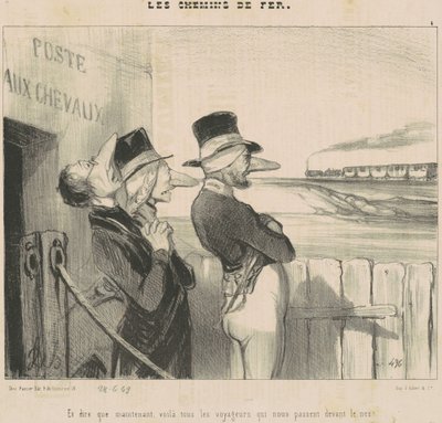 Et ... Voila ...Les voyageurs qui nous passent devant le nez! de Honoré Daumier