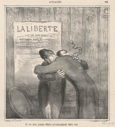 Y estos dos grandes escombros se consolaban de Honoré Daumier