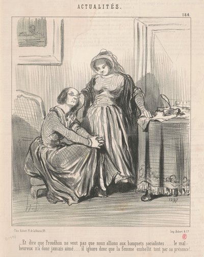 Y decir que Proudhon no quiere... de Honoré Daumier