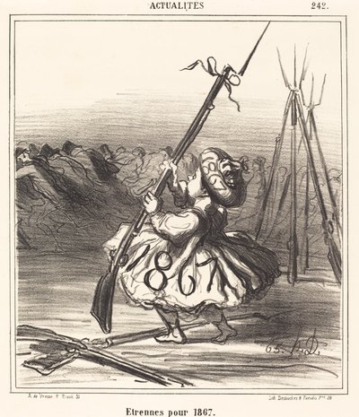 Estrenas para 1867 de Honoré Daumier