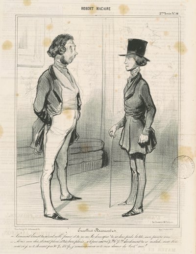 Excelente colocación de Honoré Daumier