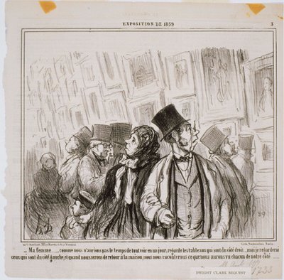 Exposición de 1859 - Mi Esposa... Como no tendríamos de Honoré Daumier