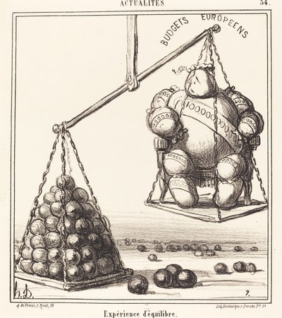 Experiencia de equilibrio de Honoré Daumier