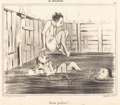 ¡Posición falsa! de Honoré Daumier