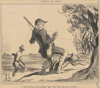 ¿Debe ser un animal tan tonto? de Honoré Daumier