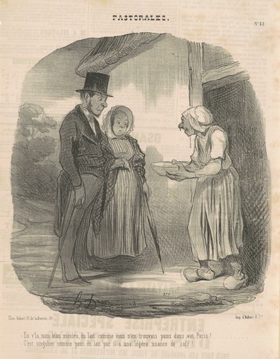 Mujer de letras humanitaria entregándose al hombre... de Honoré Daumier