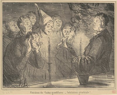 Floración del Cactus-grandiflorus... de Honoré Daumier