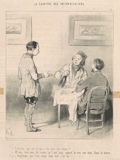 François, ¿quién ha bebido mi vino ... de Honoré Daumier
