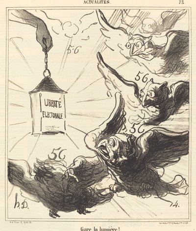 ¡Cuidado con la luz! de Honoré Daumier