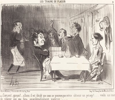 ¡Garzón!... ¡garzón!... vamos, está decidido... de Honoré Daumier