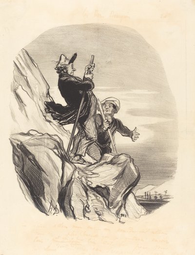 Guía, vámonos... en el nombre del cielo... de Honoré Daumier