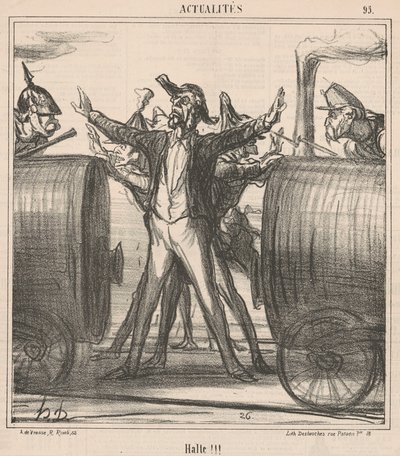 ¡Alto!!! de Honoré Daumier