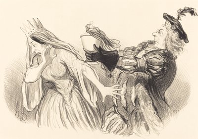 Hamlet de Honoré Daumier