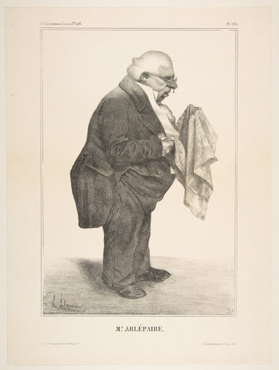 Harlé Père, publicado en La Caricature no. 136 de Honoré Daumier
