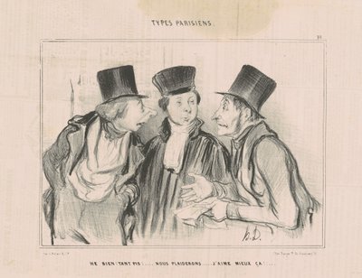 ¡Bueno! ... pleitearemos. prefiero eso ... de Honoré Daumier