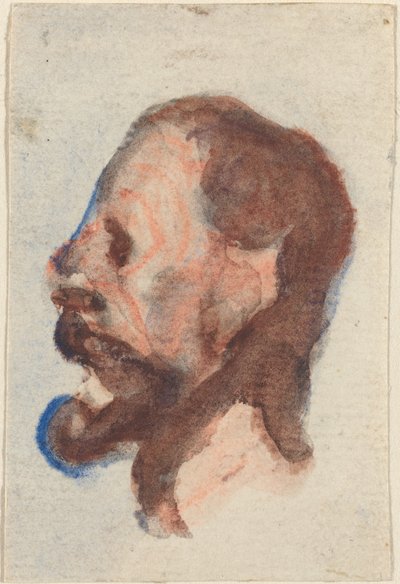 Cabeza de un hombre de Honoré Daumier