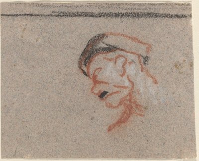 Cabeza de un hombre de Honoré Daumier