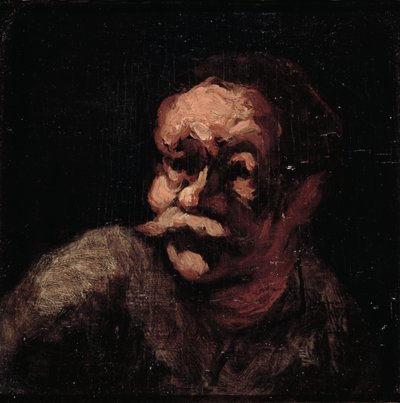 Cabeza de un hombre de Honoré Daumier