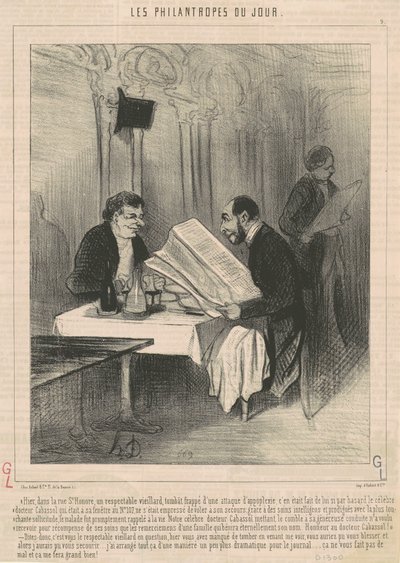 Ayer en la calle Saint-Honoré ... un anciano de Honoré Daumier
