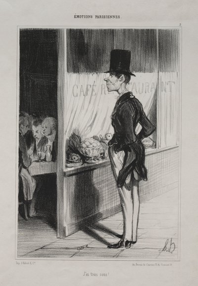 ¡Tengo tres sous! de Honoré Daumier