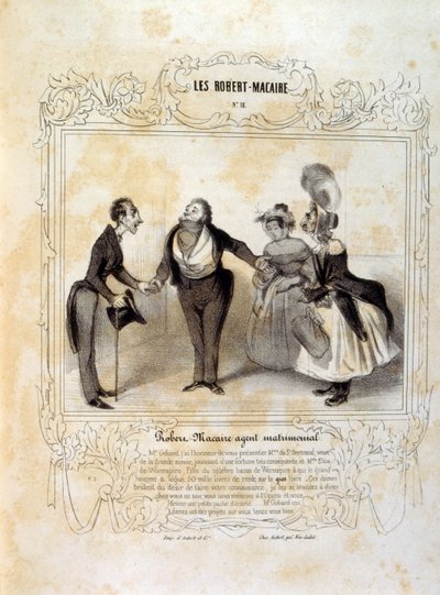 Ideas y leyendas de Philipon bajo el título Les Cent y Robert Macaire de Honoré Daumier