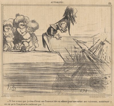 Debo admitir que acabo de tener una ... de Honoré Daumier