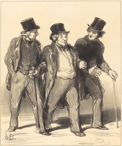 Me parece que veo... un... perro... ¡sin bozal!... de Honoré Daumier