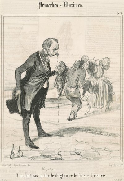 No debes poner el dedo ... de Honoré Daumier