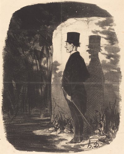No hay nada que decir, tengo que cruzar este... bosque... de Honoré Daumier