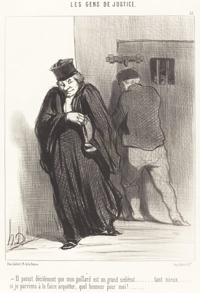 Parece... que mi muchacho es un gran sinvergüenza... de Honoré Daumier