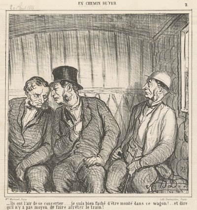 Parece que están consultando ... de Honoré Daumier