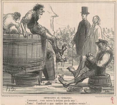 Impresiones de vendimia de Honoré Daumier