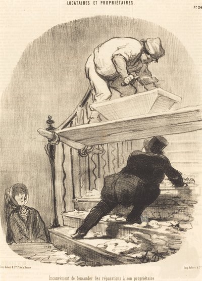 Inconveniente de pedir reparaciones... de Honoré Daumier