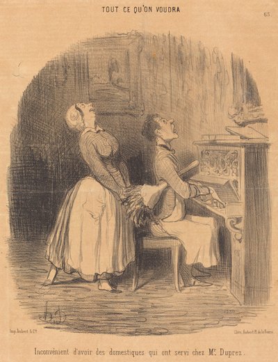 Inconveniente... de los sirvientes que han servido en casa del Sr. Duprez de Honoré Daumier