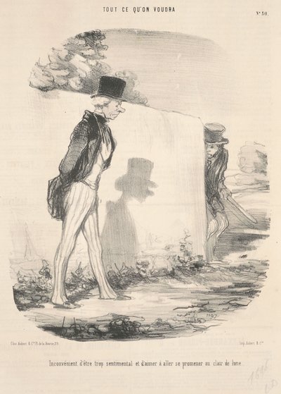Inconveniente de ser demasiado sentimental ... de Honoré Daumier