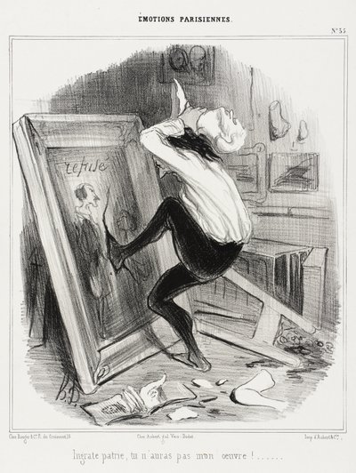 Ingrata patria, ¡no tendrás mi obra! de Honoré Daumier