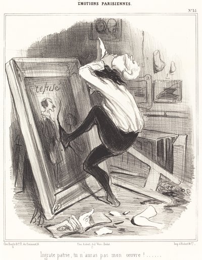 ¡Patria ingrata, no tendrás mi obra!... de Honoré Daumier