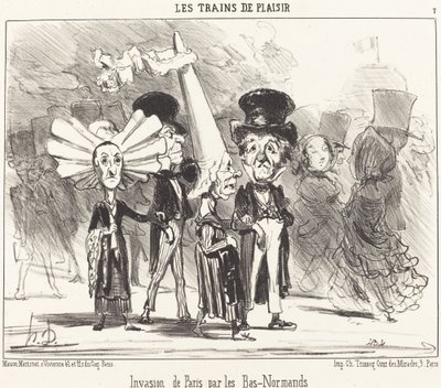 Invasión de París por los Bajo-Normandos de Honoré Daumier